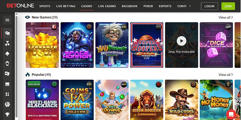 casino online game slots betting